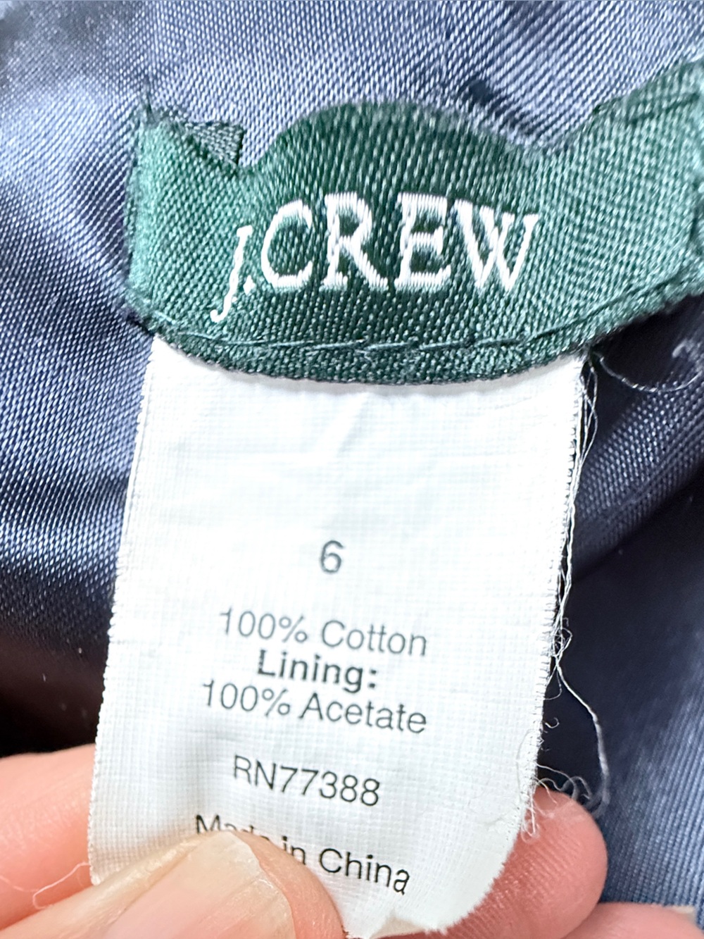 J.Crew Green Velvet Blazer Jacket - Classic Tailored Fit - Picture 6 of 8